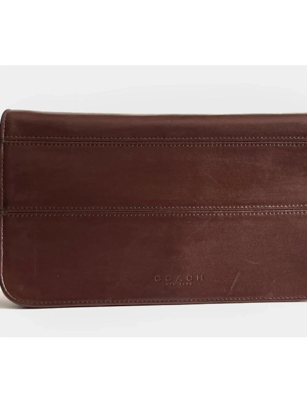 Vintage Coach 9091 Tribeca Convertible Clutch USA Mahogany Shoulder Crossbody 19